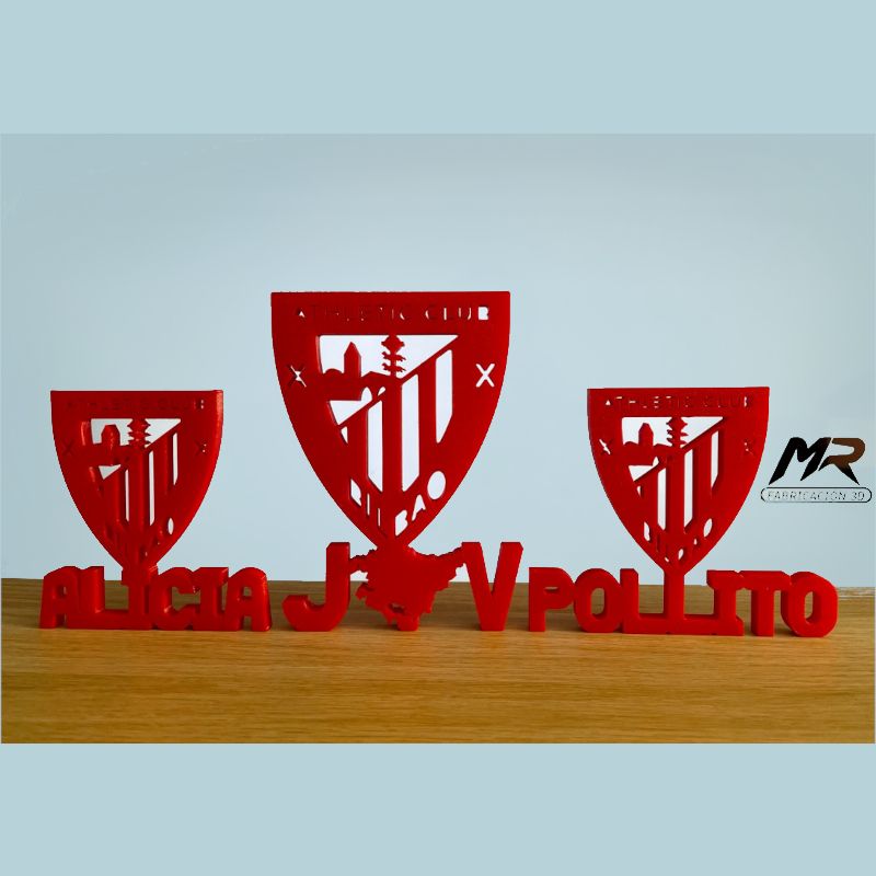 regalo original de escudos de futbol con nombre