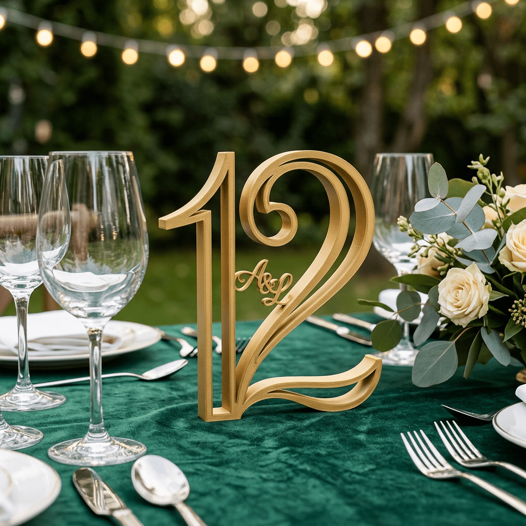 numero de mesa personalizado boda